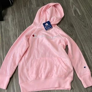 Kids champion hoodie - pink candy